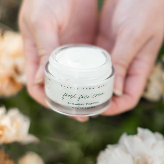 Organic Anti-Aging Tallow Face Cream w lavender, rose, frankincense & rosemary oil