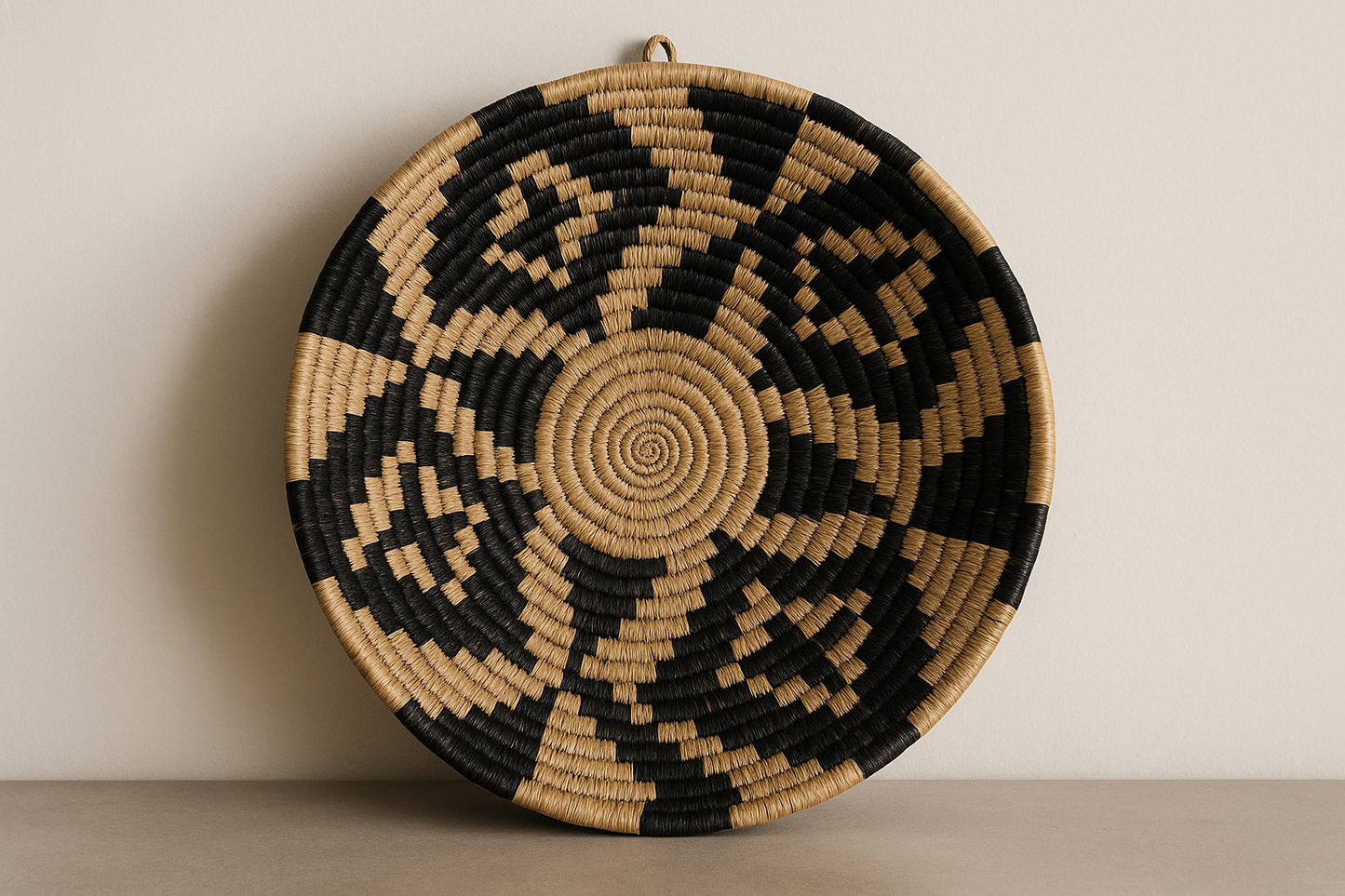 Handmade Breaking Waves Basket