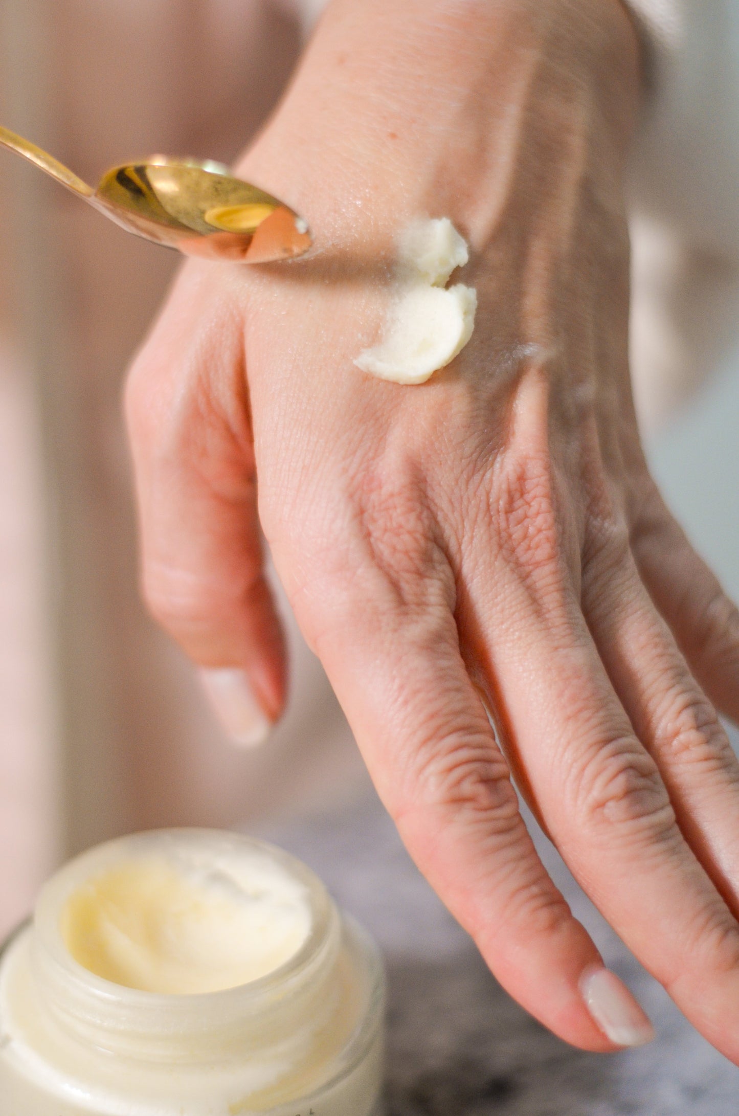 Organic Anti-Aging Tallow Face Cream w lavender, rose, frankincense & rosemary oil